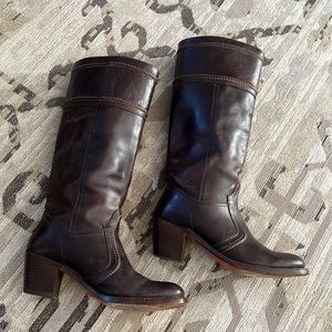 Frye tall leather boots, great condition, and so beautiful!